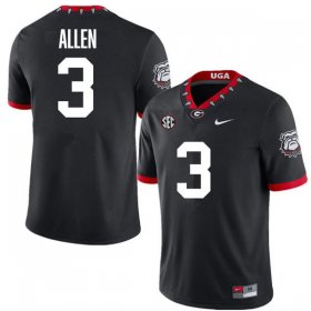 Sale - Black CJ Allen #3 Georgia Bulldogs 100th Anniversary Men Official High School Football Jersey