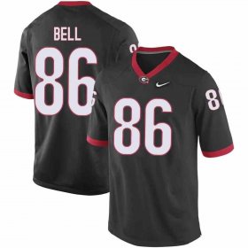 Sale - Black Dillon Bell #86 Georgia Bulldogs Authentic Men Alumni NCAA Football Jersey