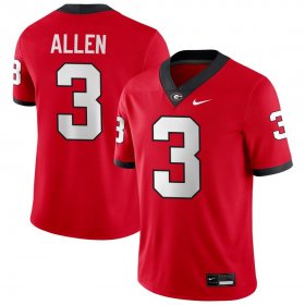 Sale - Red CJ Allen #3 Georgia Bulldogs Game Men Alumni NCAA Football Jersey