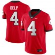 Sale - Red Oscar Delp #4 Georgia Bulldogs Game Men Alumni College Football Jersey