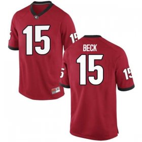 Sale - Red Carson Beck #15 Georgia Bulldogs Game Men Alumni College Football Jersey