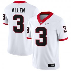 Sale - White CJ Allen #3 Georgia Bulldogs Game Men Alumni High School Football Jersey