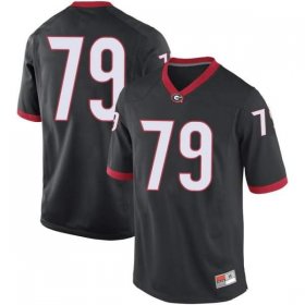 Sale - Black Weston Wallace #79 Georgia Bulldogs Replica Men Alumni High School Football Jersey