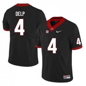 Sale - Black Oscar Delp #4 Georgia Bulldogs Game Men Alumni NCAA Football Jersey