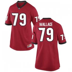 Sale - Red Weston Wallace #79 Georgia Bulldogs Game Women Official NCAA Football Jersey