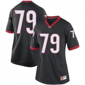 Sale - Black Weston Wallace #79 Georgia Bulldogs Replica Women Official University Football Jersey