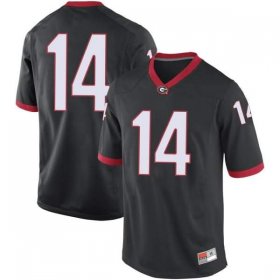 Sale - Black Trey Blount #14 Georgia Bulldogs Replica Youth Classic High School Football Jersey